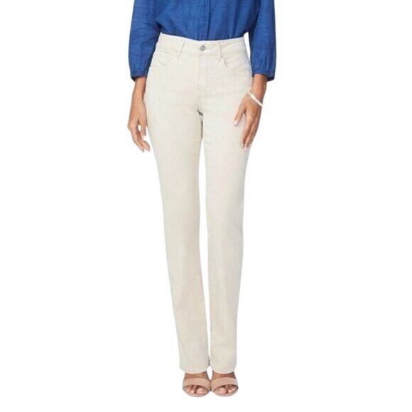 NYDJ Alina Convertible Ankle Jeans White Lift Tuck Technology Womens Size 8 Stre - Picture 1 of 8